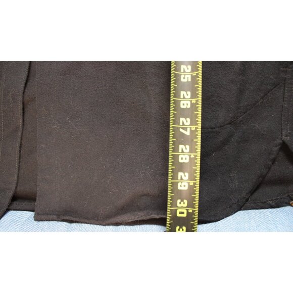 L.L. Bean Womens Black Long Sleeve Shirt Size Large Soft Cotton Camois Cloth - Picture 4 of 11
